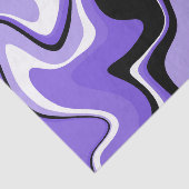 Zwart en Paars Abstract vocht Tissuepapier (Detail)