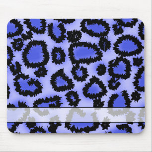 Zwart en Paars-blauw lakspatroon. Muismat