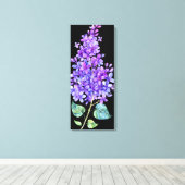 Zwart en Paars Canvas Afdruk (Insitu (Houten vloer))