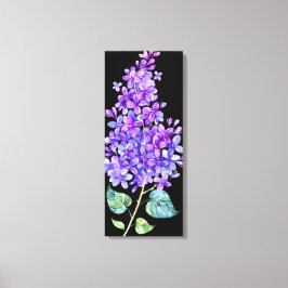 Zwart en Paars Canvas Afdruk