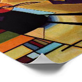 Zwart en paars door Vassily Kandinsky Poster (Hoek)