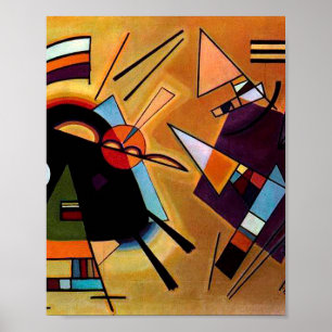 Zwart en paars door Vassily Kandinsky Poster