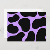 Zwart en Paars inktpatroon. Briefkaart (Voorkant / Achterkant)