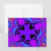 Zwart en Paars kruis Briefkaart (Voorkant / Achterkant)