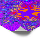 Zwart en Paars kruis Poster (Hoek)