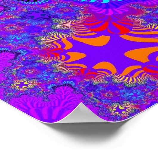 Zwart en Paars kruis Poster (Hoek)