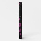 Zwart en paars luipaardpatroon Case-Mate iPhone case (Achterkant/links)
