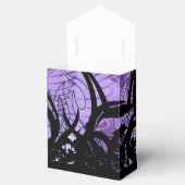 Zwart en Paars patroon - Aangepaste voorverpakking Bedankdoosjes (Geopend)