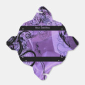 Zwart en Paars patroon uit voorverpakking Bedankdoosjes (Uitgevouwen)