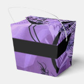 Zwart en Paars patroon uit voorverpakking Bedankdoosjes (Achterkant)