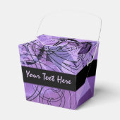 Zwart en Paars patroon uit voorverpakking Bedankdoosjes (Voorkant Zijde)