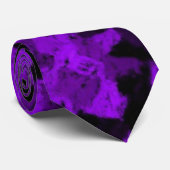 Zwart en Paars Stropdas (Opgerold)