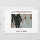 Zwart en Paarse Celestial Zon Maan Sterren Bruilof Bedankkaart (Achterkant)