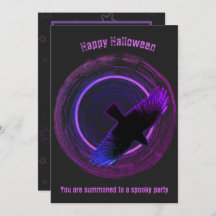 Zwart en Paarse Crow Halloween