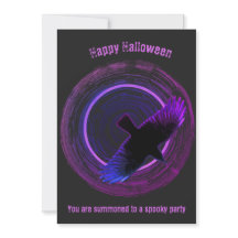 Zwart en Paarse Crow Halloween