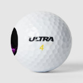 Zwart en Paarse Drakenrook Golfballen (Logo)