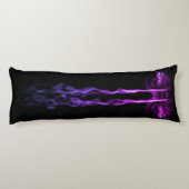 Zwart en Paarse Drakenrook Lichaamskussen (Achterkant)