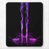 Zwart en Paarse Drakenrook Muismat (Voorkant)