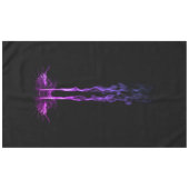 Zwart en Paarse Drakenrook Tafelkleed (Voorkant (Horizontaal))