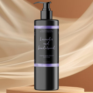 Zwart en paarse faux folie cosmetica flesetiket sparkling wijnetiket