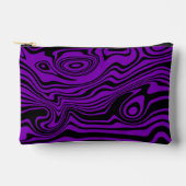 Zwart en Paarse golven Kies uw kleuren Etui (Voorkant)