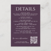 Zwart en Paarse Moody Bloemen Behuizing Kaart (Voorkant)