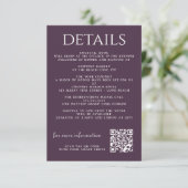 Zwart en Paarse Moody Bloemen Behuizing Kaart (Staand voorkant)