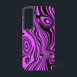 Zwart en Paarse Samsung Galaxy Hoesje Uw Kleuren<br><div class="desc">Aangepaste kleuren Samsung Galaxy Hoesjes of iPhone Cases met Abstracte Waves Black en Paarse Design door MIGNED -  - of Kies / voeg uw favoriete achtergrondkleuren toe!</div>