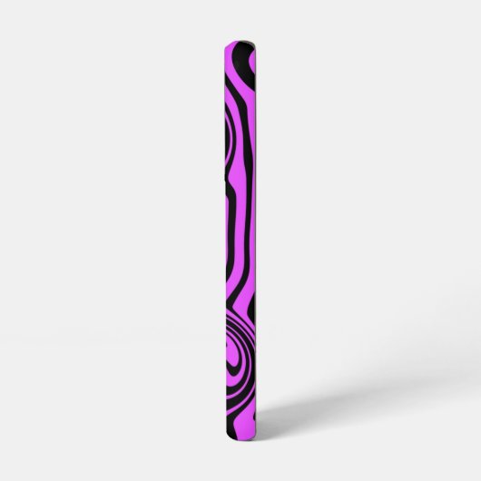 Zwart en Paarse Samsung Galaxy Hoesje Uw Kleuren (Linkerkant)