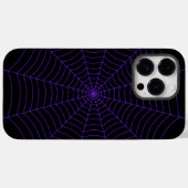 Zwart en paarse spinnenweb Halloweenpatroon Case-Mate iPhone Case (Achterkant (horizontaal))