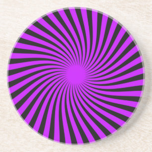 Zwart en Paarse Swirl Onderzetter
