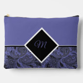 Zwart en parelmoer paisley monogram etui (Voorkant)