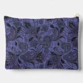 Zwart en parelmoer paisley monogram etui (Achterkant)