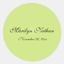 Zwart en peergroen 1,5" ronde Sticker