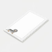 Zwart En Roestkleurige Dapple Langharige Dachshond Post-it® Notes (Schuin)