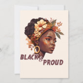 Zwart en rond kaart (Voorkant)