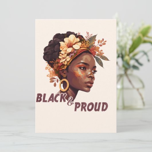 Zwart en rond kaart (Staand voorkant)