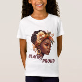 Zwart en rond t-shirt (Voorkant)