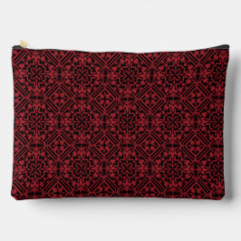 Zwart en rood Abstract geometrisch patroon Etui