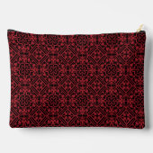 Zwart en rood Abstract geometrisch patroon Etui (Achterkant)