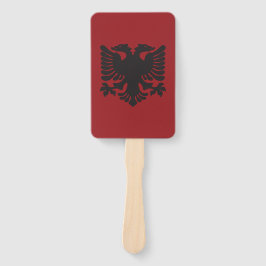 Zwart en rood Albanese Eagle Paper Fan Handwaaier