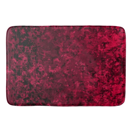 Zwart en rood badmat (Voorkant)