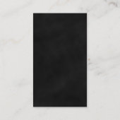 Zwart en Rood Bloemen Mini Bruiloft Gift Registry Informatiekaartje (Achterkant)