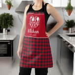 Zwart en Rood Buffel Plaid Keukennaam Schort<br><div class="desc">Introductie van ons stijlvolle Black and Red Buffalo Plaid Kitchen Name Schort, een must-have accessoire voor de moderne chef-kok. Dit schort is gemaakt van hoogwaardige materialen en combineert klassiek buffelplaid design met een gepersonaliseerde touch. Het schort is gemaakt voor zowel stijl als functionaliteit en heeft een tijdloos zwart en rood...</div>