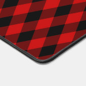 Zwart en rood diamantpatroon  bureaumat (Hoek)