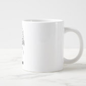 Zwart en Rood Eenvoudige Illustratie Koffietijd Mo Grote Koffiekop (Rechts)