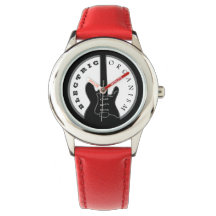 Zwart en Rood Elektrische Rockgitaar Modern Koel