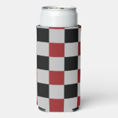 Zwart en Rood Gecontroleerd Koelbox Sport Design Seltzer Blikjeskoeler (Seltzer Achterkant)