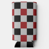 Zwart en Rood Gecontroleerd Koelbox Sport Design Seltzer Blikjeskoeler (Achterkant)