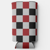 Zwart en Rood Gecontroleerd Koelbox Sport Design Seltzer Blikjeskoeler (Voorkant)